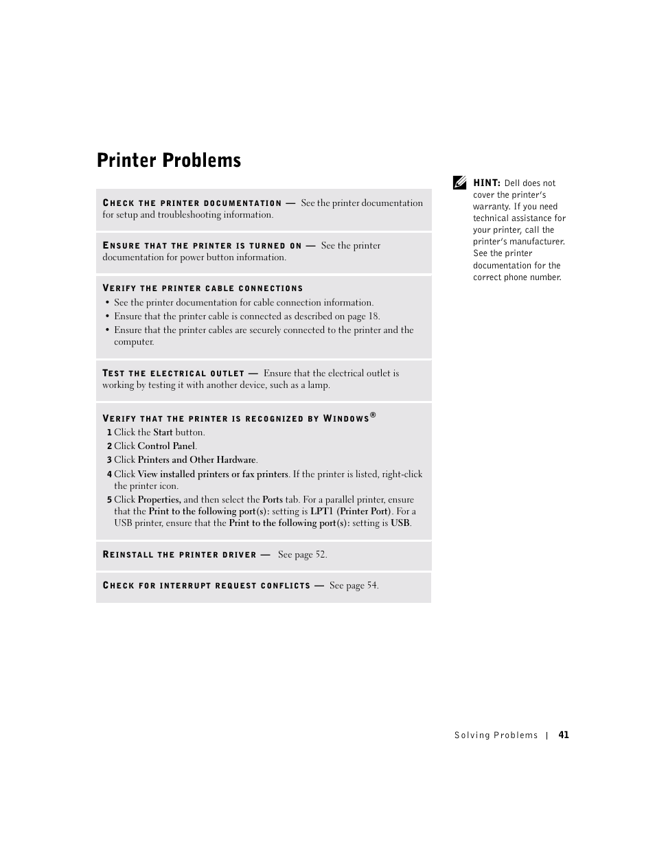 Dell Dimension 4500 User Manual | Page 41 / 142