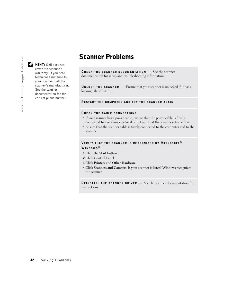 Dell Dimension 4500 User Manual | Page 42 / 142