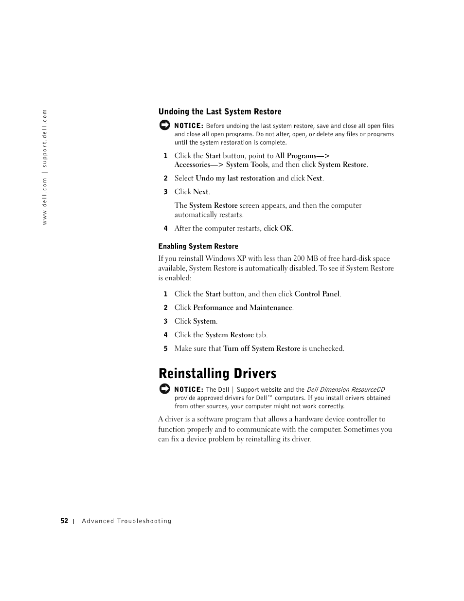 Dell Dimension 4500 User Manual | Page 52 / 142