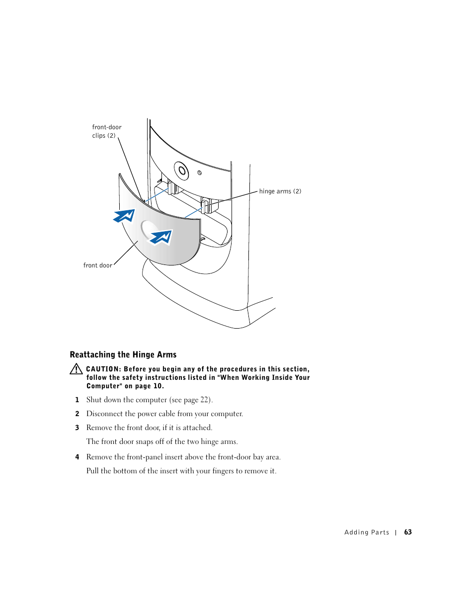 Dell Dimension 4500 User Manual | Page 63 / 142