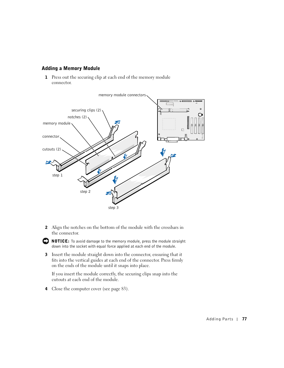 Dell Dimension 4500 User Manual | Page 77 / 142