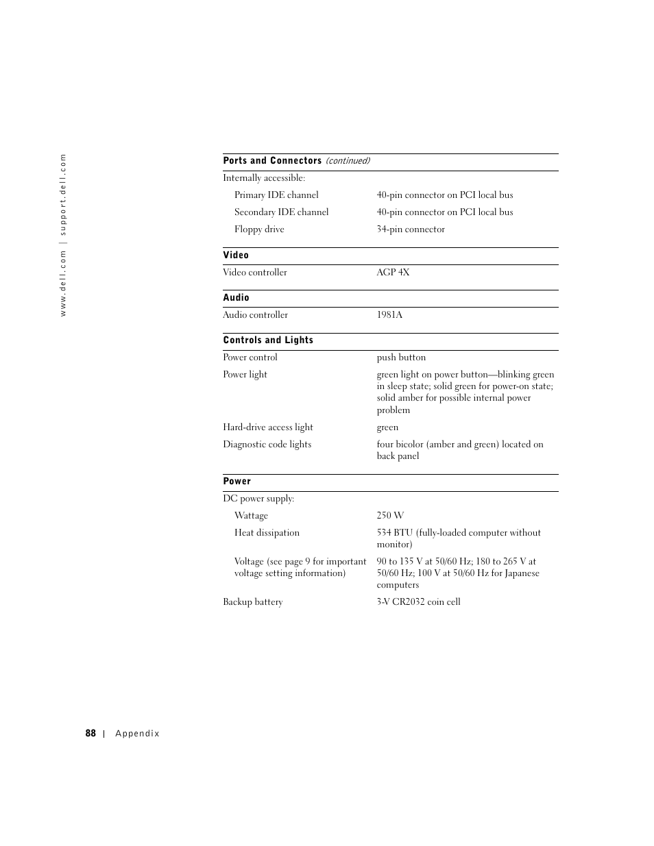 Dell Dimension 4500 User Manual | Page 88 / 142