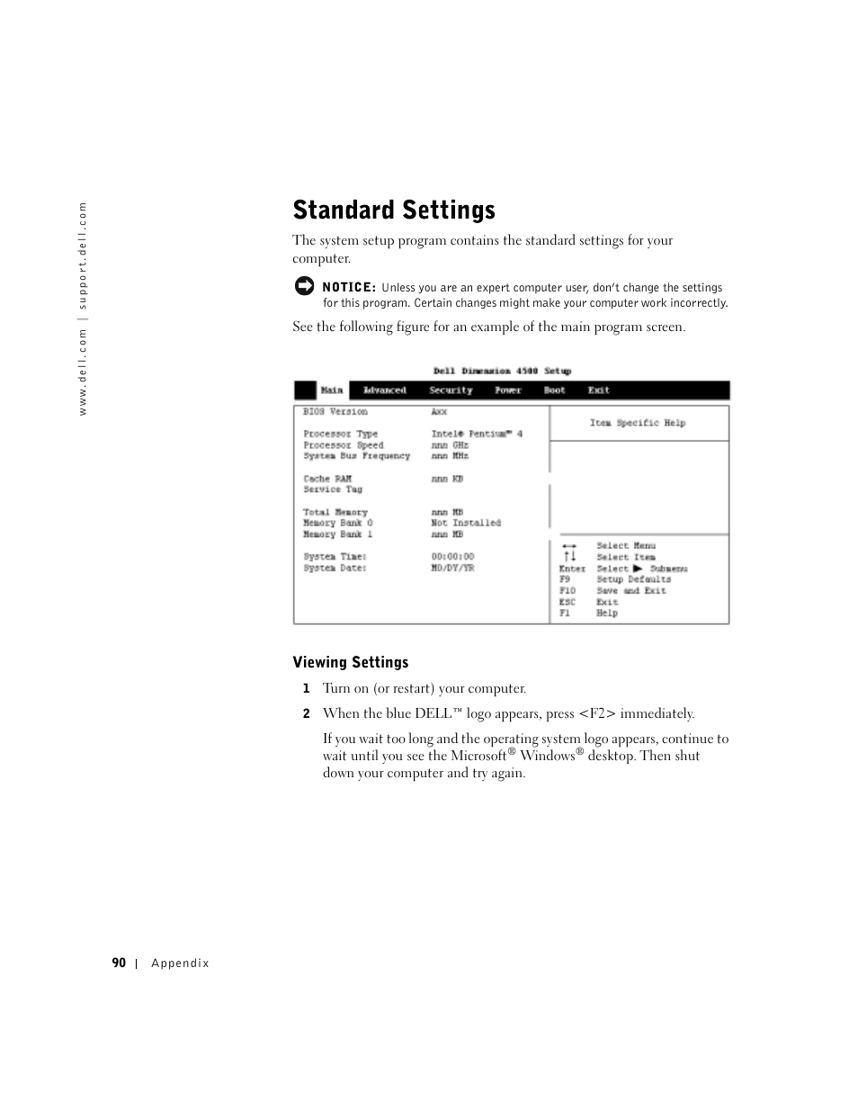 Dell Dimension 4500 User Manual | Page 90 / 142