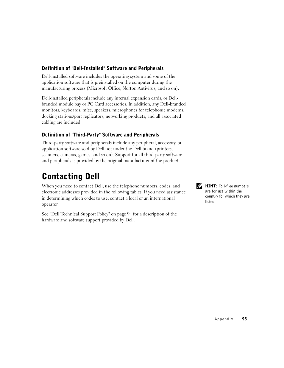 Dell Dimension 4500 User Manual | Page 95 / 142