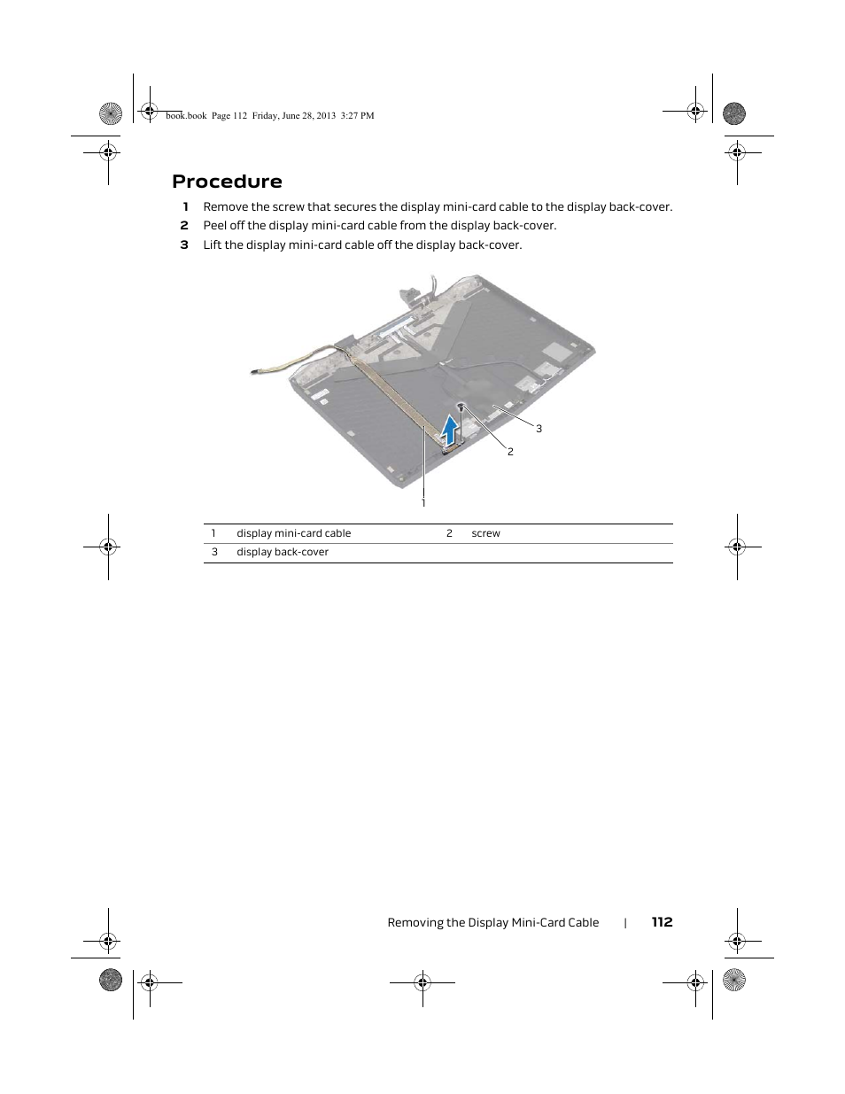 Procedure | Dell Alienware 17 (Mid 2013) User Manual | Page 112 / 128