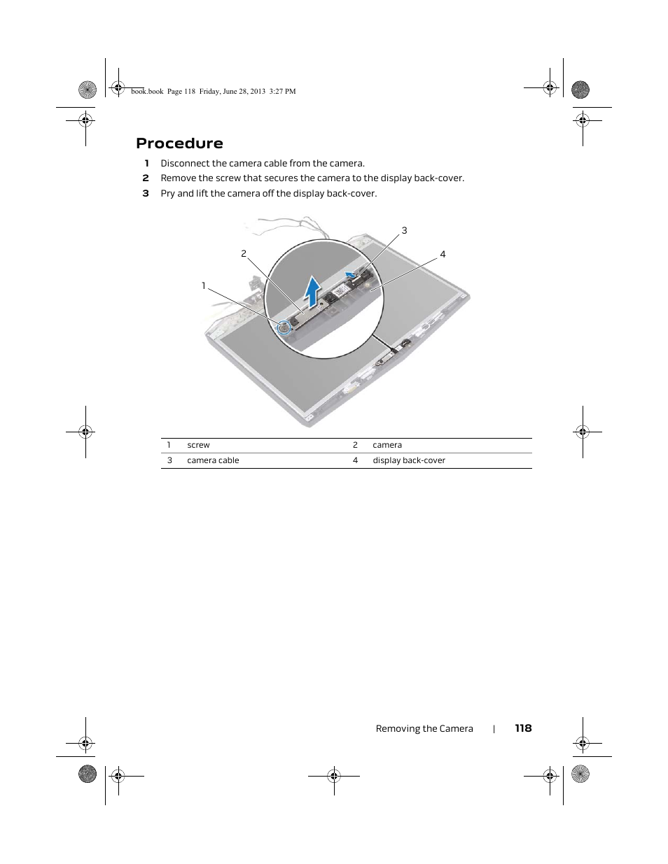 Procedure | Dell Alienware 17 (Mid 2013) User Manual | Page 118 / 128