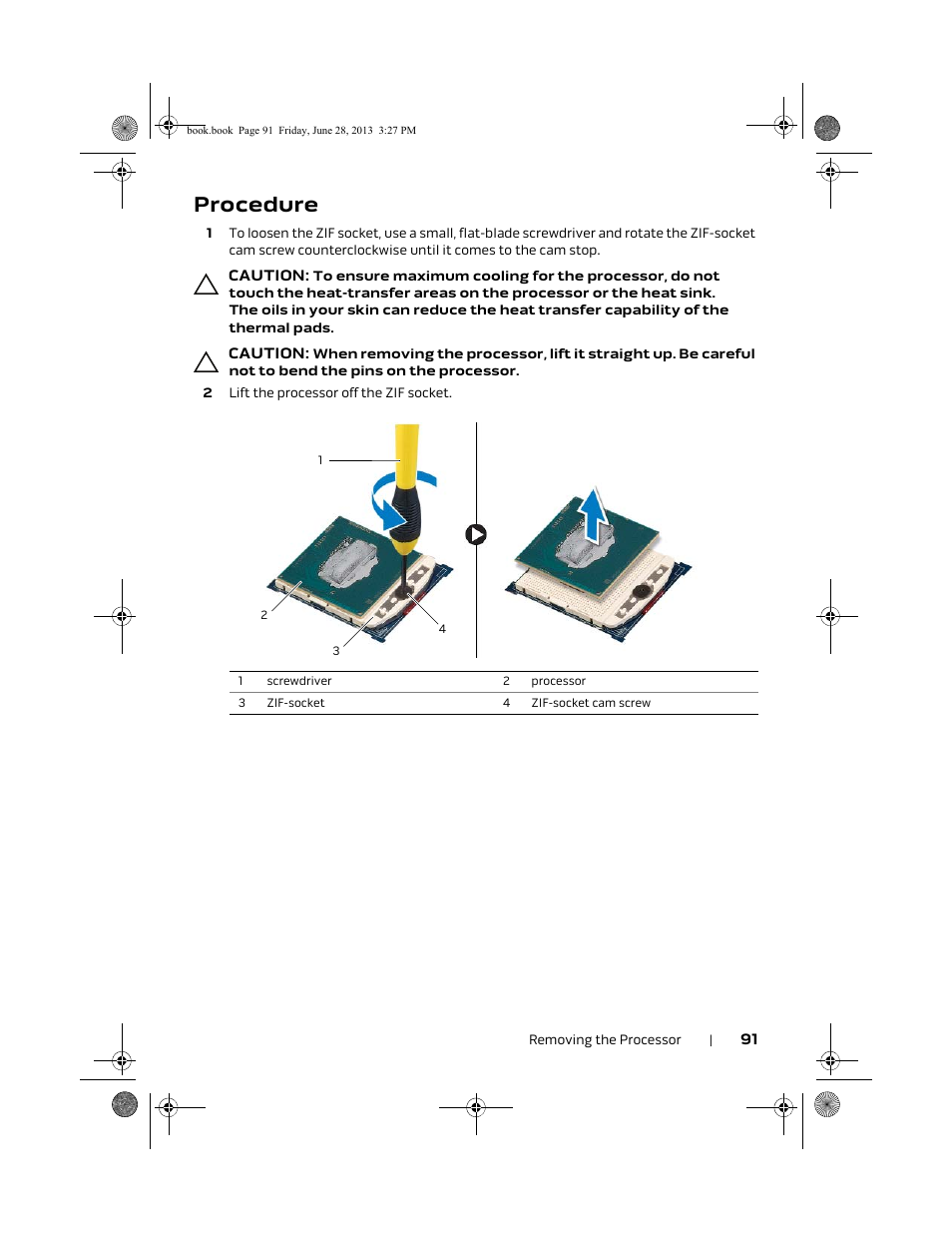 Procedure | Dell Alienware 17 (Mid 2013) User Manual | Page 91 / 128
