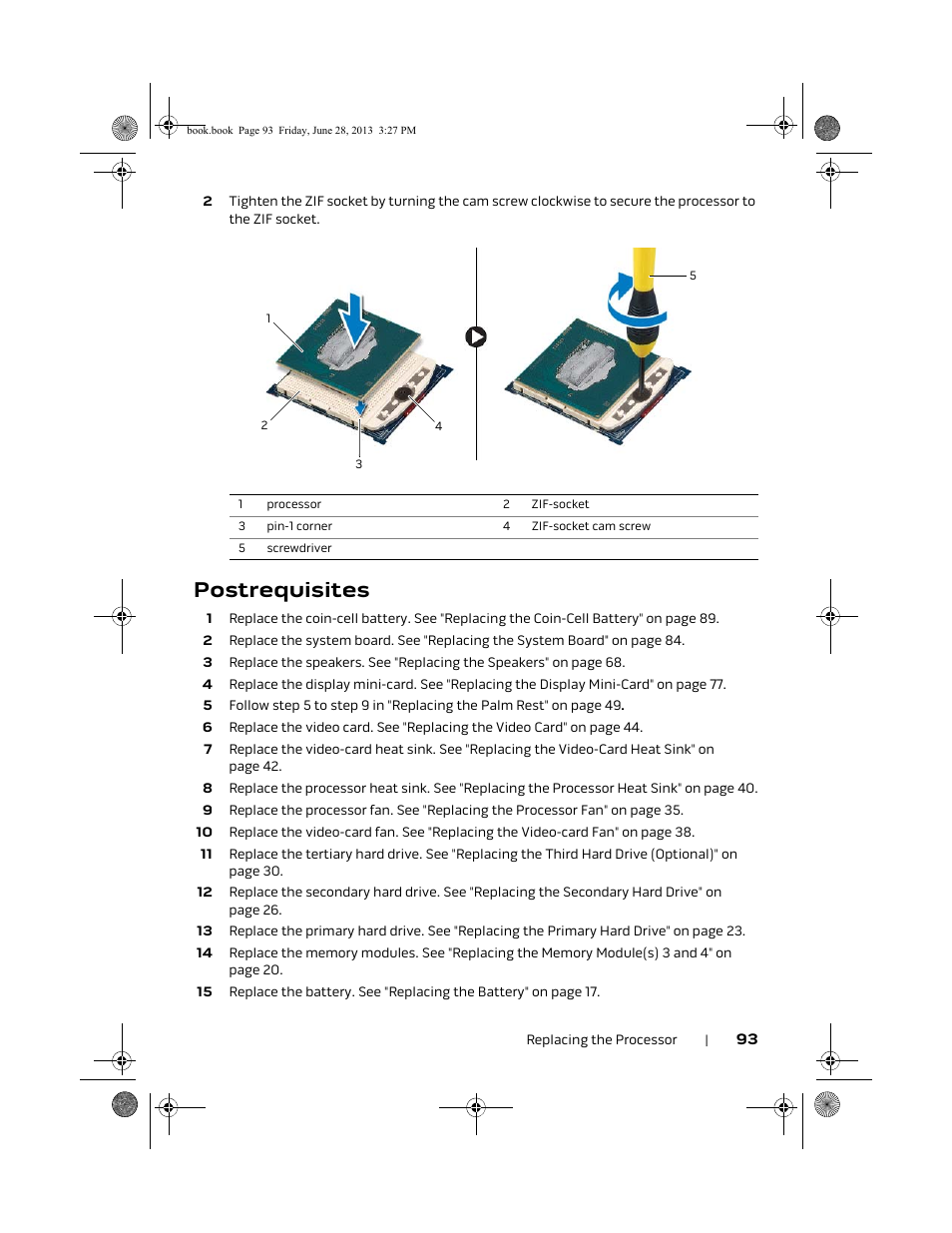 Postrequisites | Dell Alienware 17 (Mid 2013) User Manual | Page 93 / 128