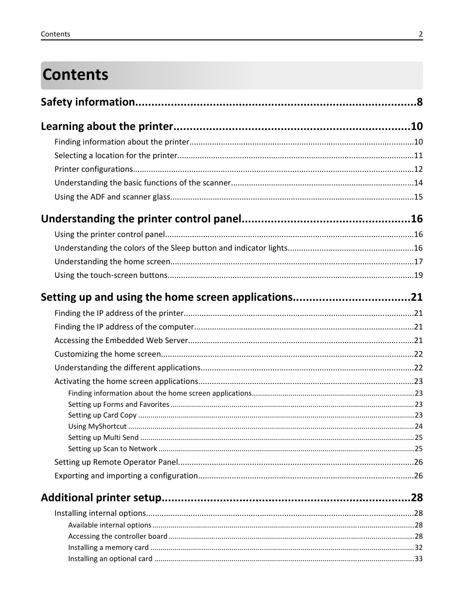 Dell B5465dnf Mono Laser Printer MFP User Manual | Page 2 / 342