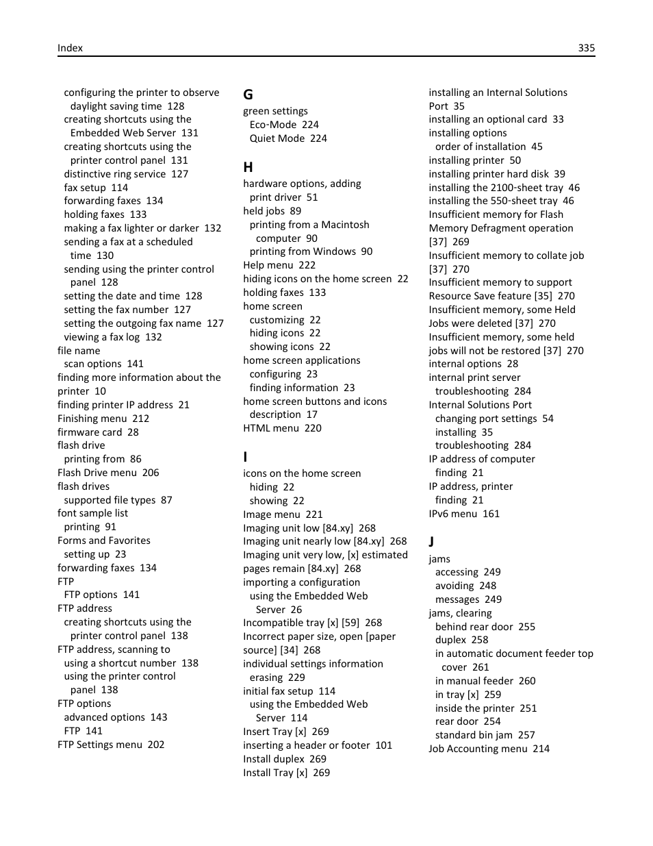 Dell B5465dnf Mono Laser Printer MFP User Manual | Page 335 / 342