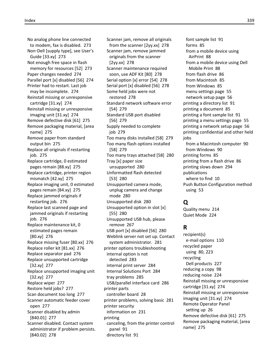 Dell B5465dnf Mono Laser Printer MFP User Manual | Page 339 / 342