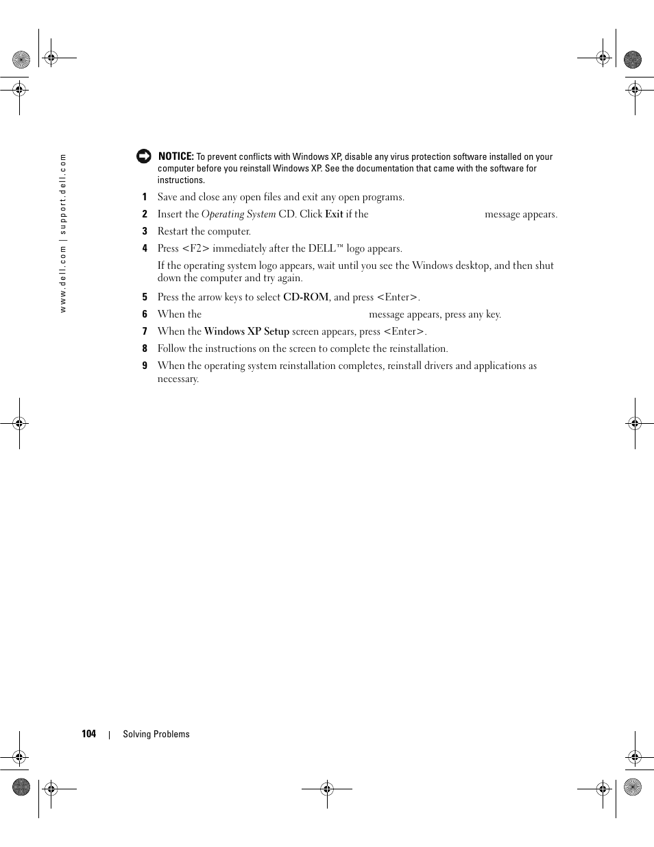 Dell Inspiron 630m User Manual | Page 104 / 180