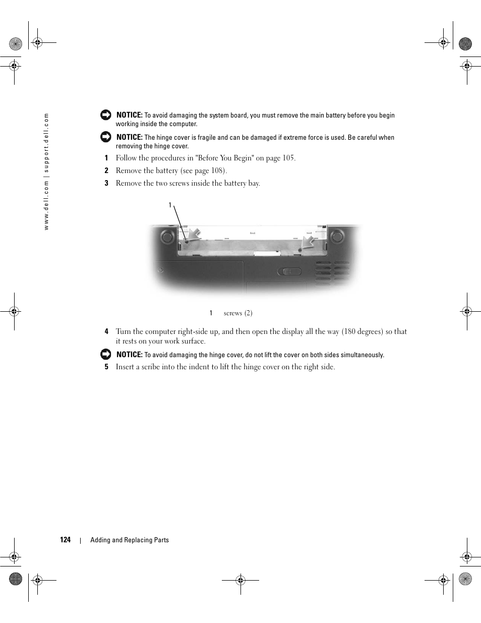 Dell Inspiron 630m User Manual | Page 124 / 180