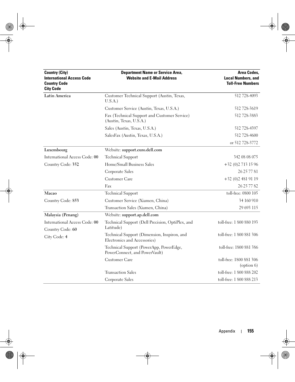 Dell Inspiron 630m User Manual | Page 155 / 180