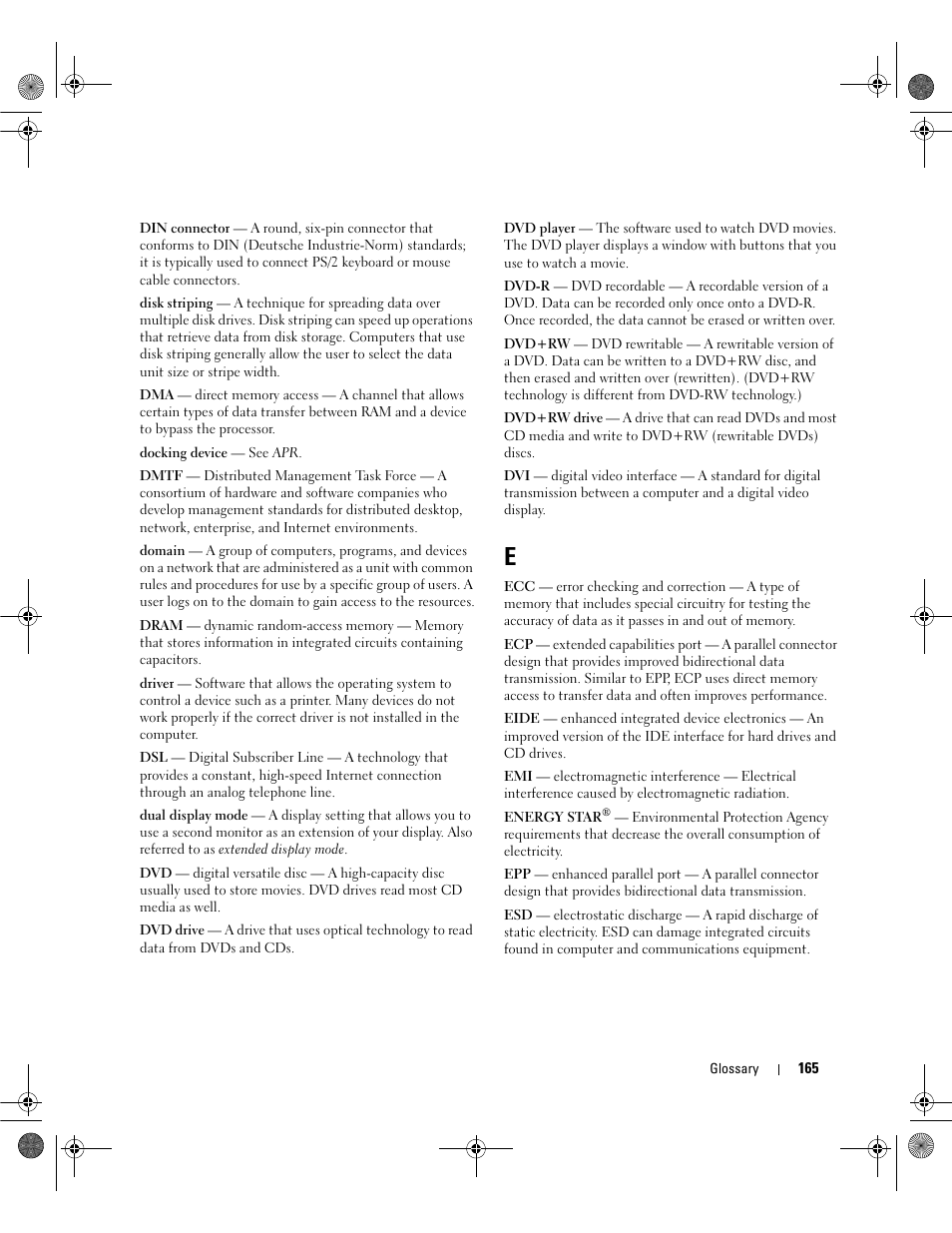 Dell Inspiron 630m User Manual | Page 165 / 180