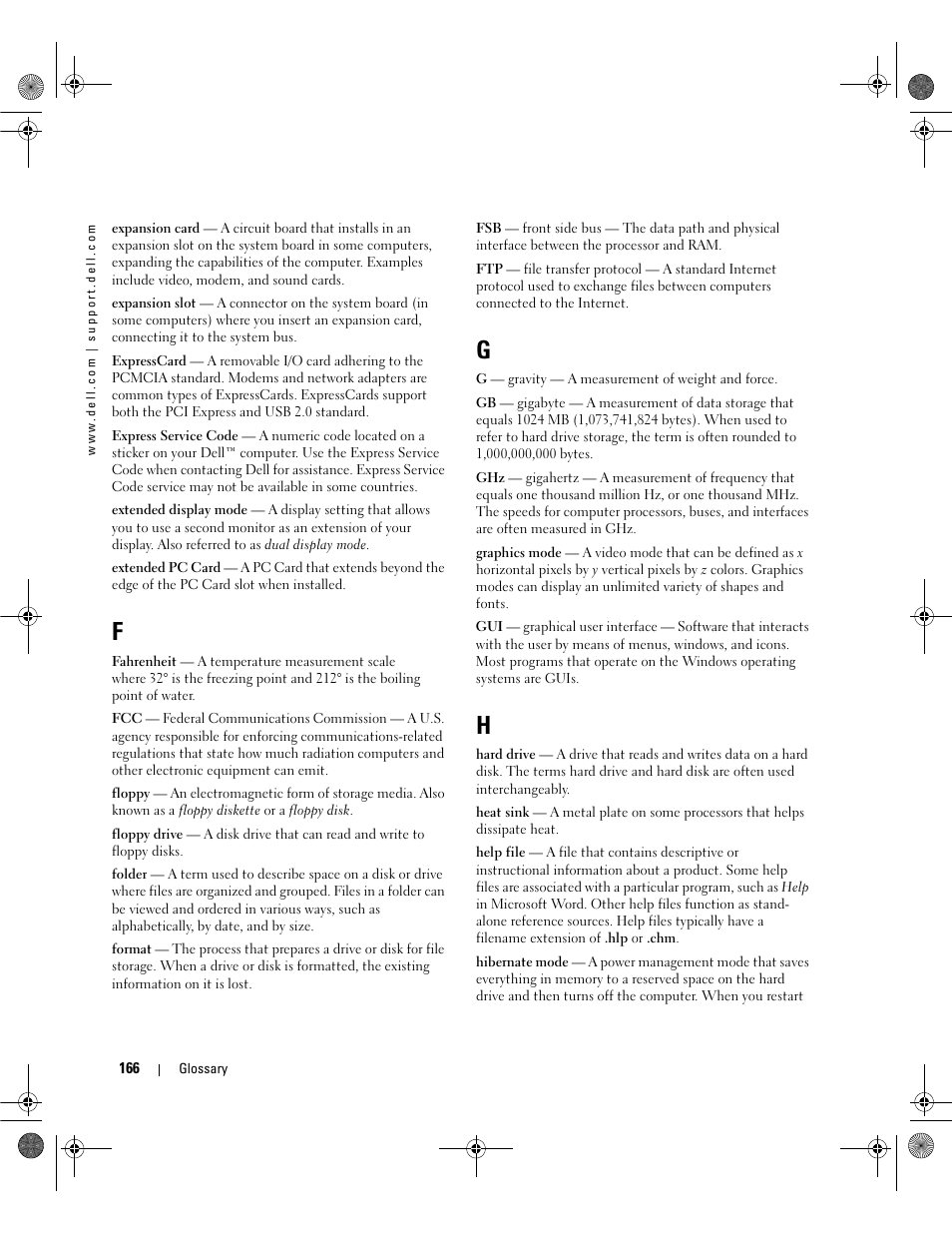 Dell Inspiron 630m User Manual | Page 166 / 180