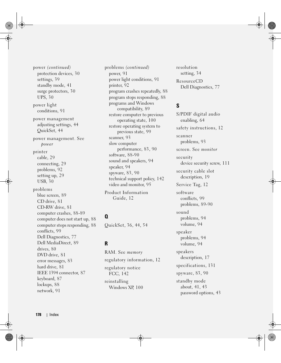 Dell Inspiron 630m User Manual | Page 178 / 180