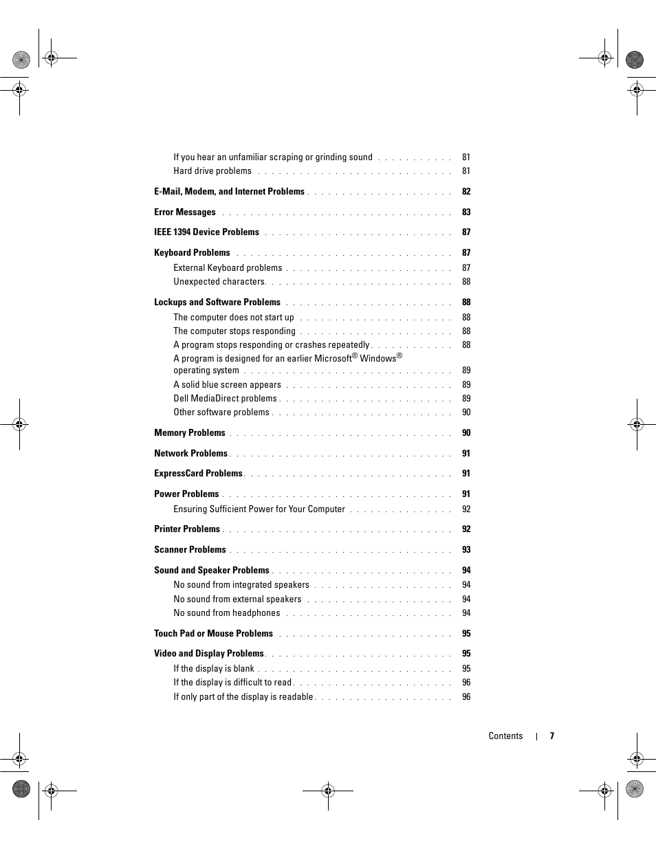 Dell Inspiron 630m User Manual | Page 7 / 180