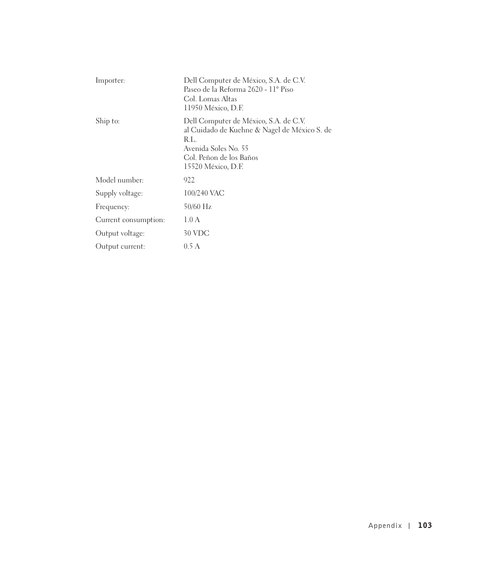 Dell 922 All In One Photo Printer User Manual | Page 103 / 108