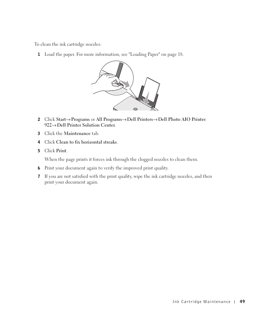 Dell 922 All In One Photo Printer User Manual | Page 49 / 108