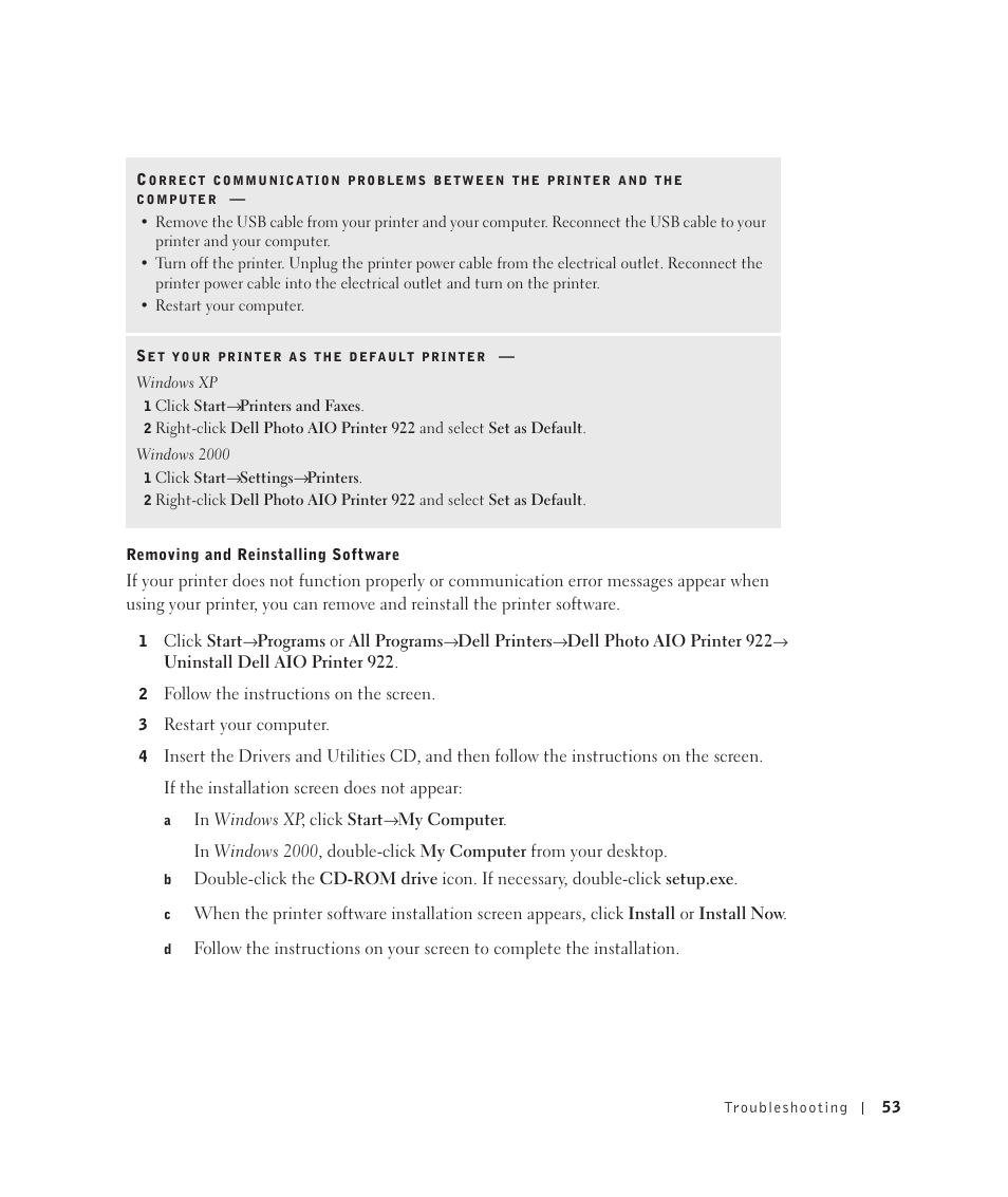 Dell 922 All In One Photo Printer User Manual | Page 53 / 108