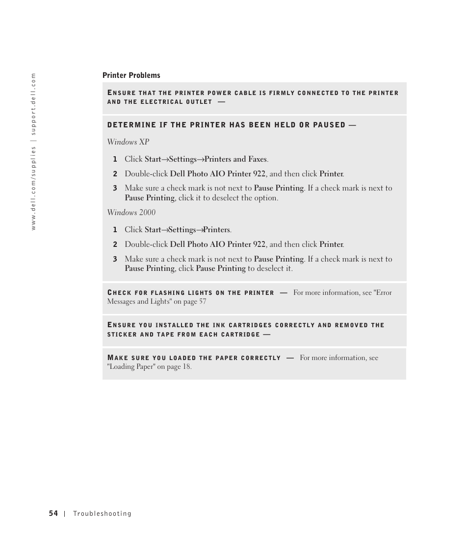 Dell 922 All In One Photo Printer User Manual | Page 54 / 108