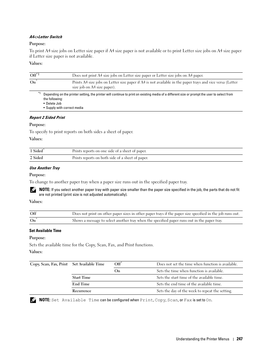 Dell C2665dnf Color Laser Printer User Manual | Page 249 / 578