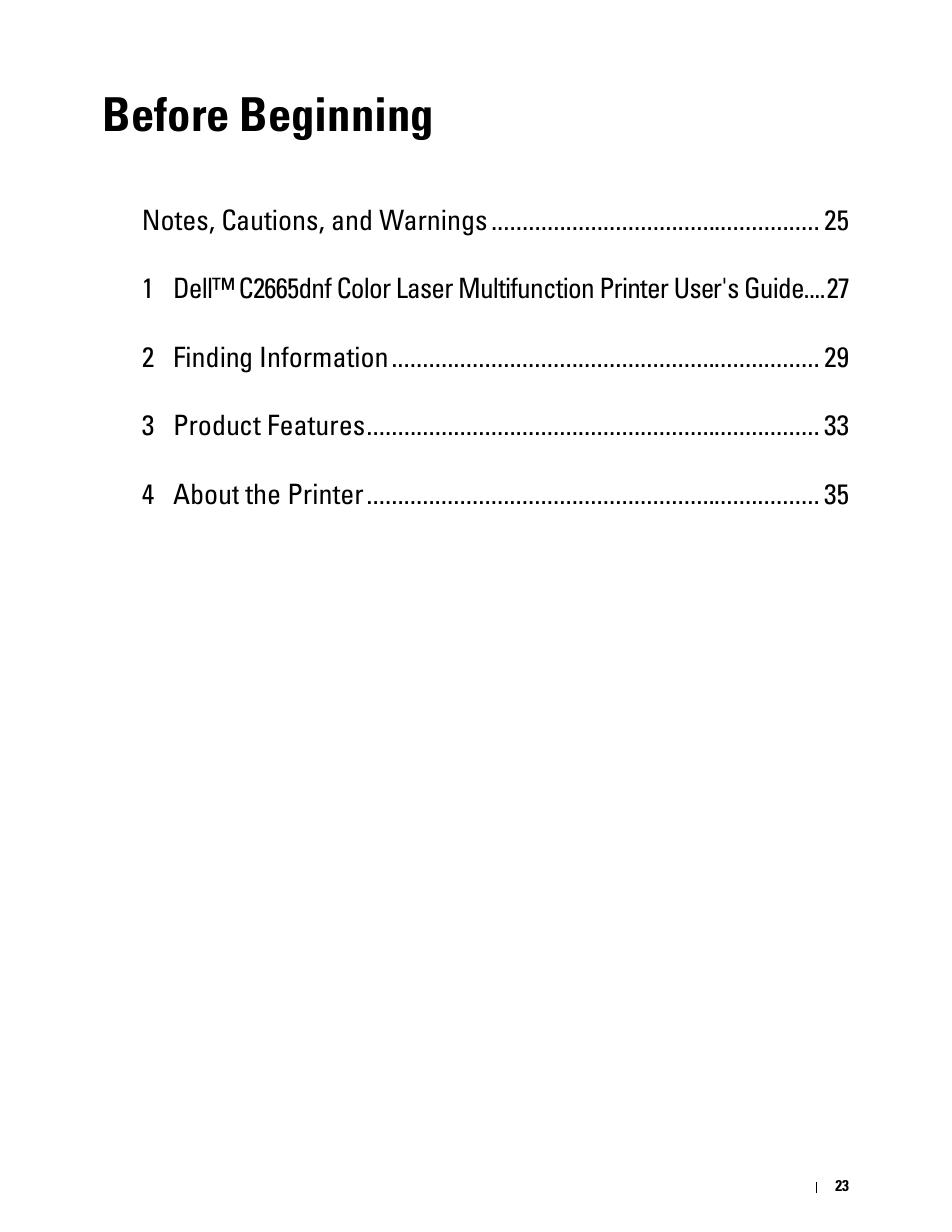 Before beginning | Dell C2665dnf Color Laser Printer User Manual | Page 25 / 578