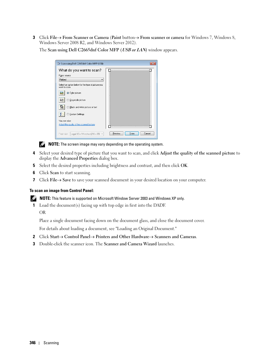 Dell C2665dnf Color Laser Printer User Manual | Page 348 / 578