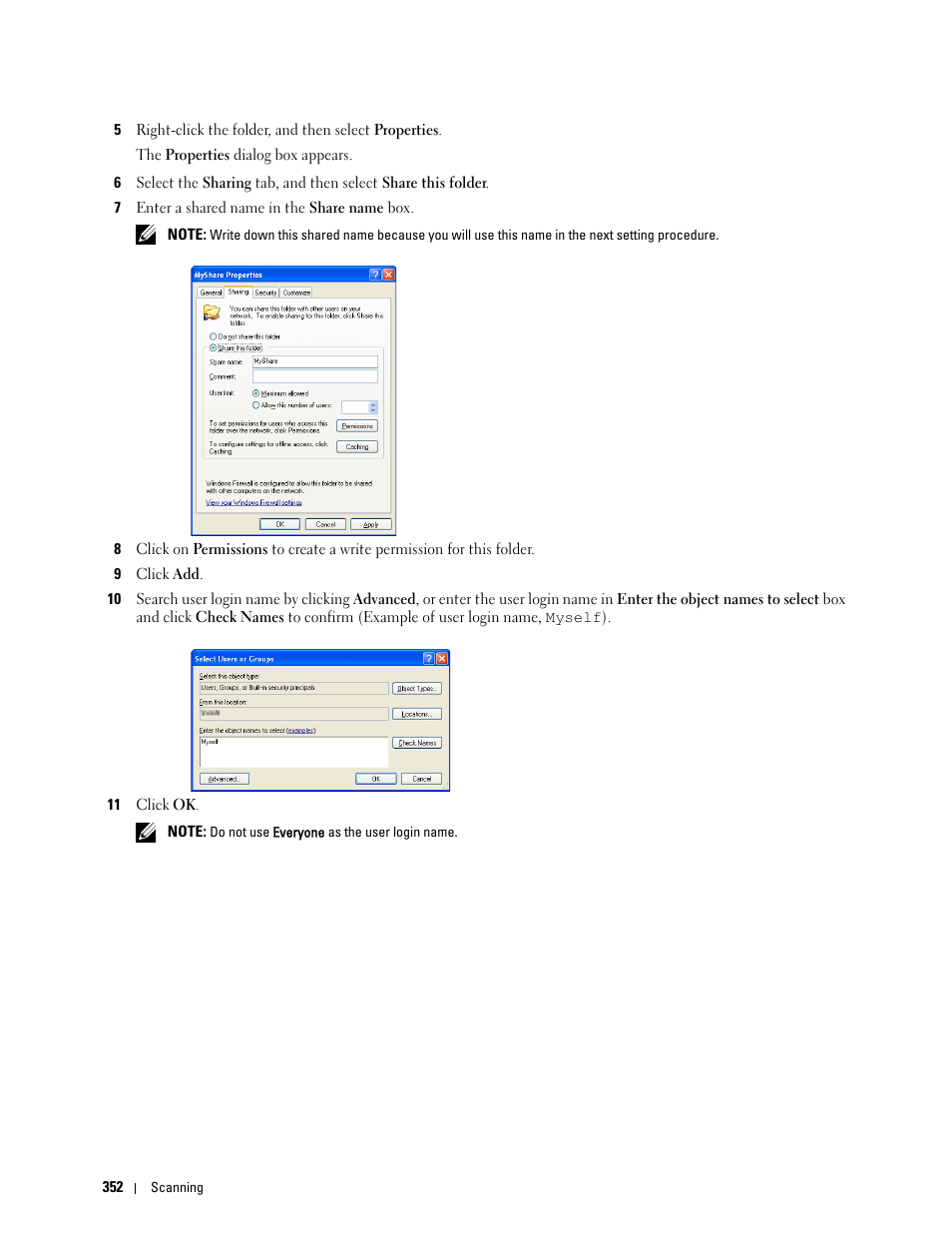 Dell C2665dnf Color Laser Printer User Manual | Page 354 / 578