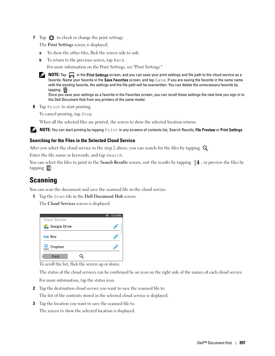 Scanning | Dell C2665dnf Color Laser Printer User Manual | Page 399 / 578