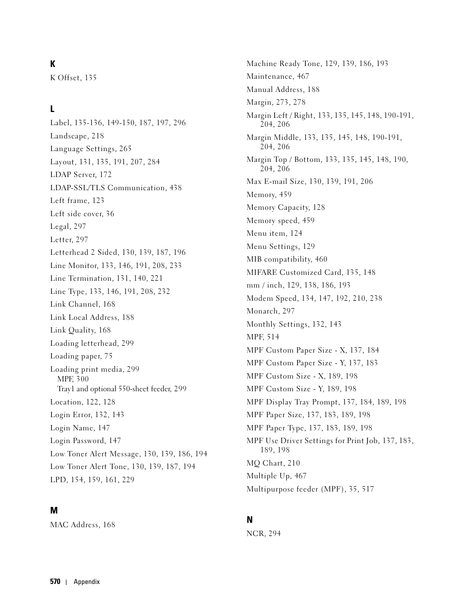 Dell C2665dnf Color Laser Printer User Manual | Page 572 / 578