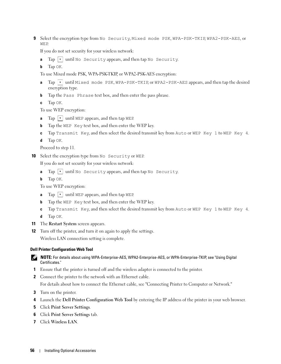 Dell printer configuration web tool | Dell C2665dnf Color Laser Printer User Manual | Page 58 / 578