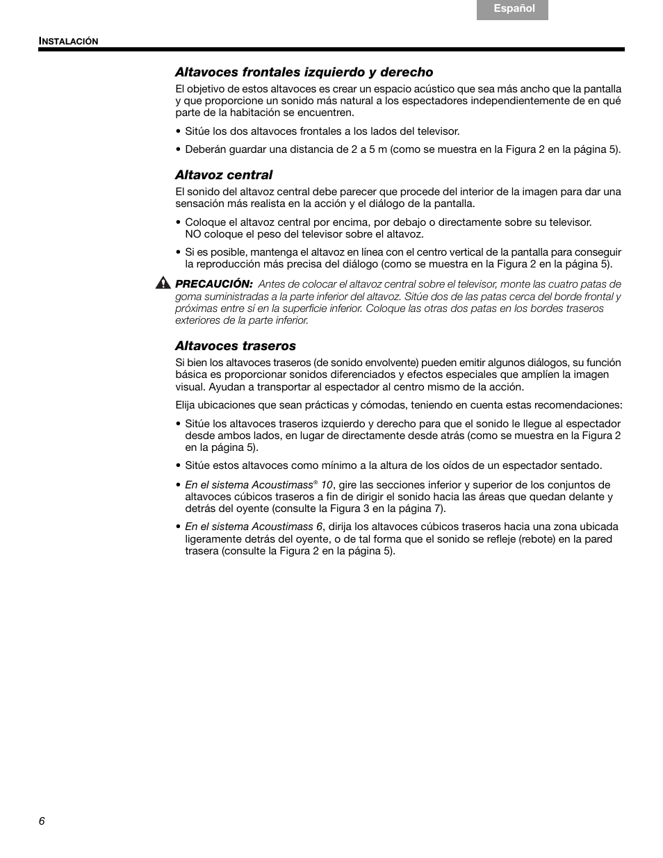 Bose Acoustimass 10 Series IV User Manual | Page 20 / 44
