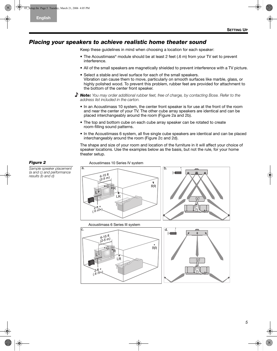 Bose Acoustimass 10 Series IV User Manual | Page 5 / 44