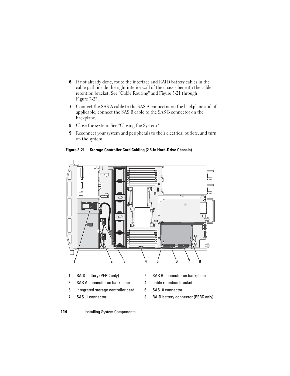 8 close the system. see "closing the system | Dell POWEREDGE R710 User Manual | Page 114 / 208