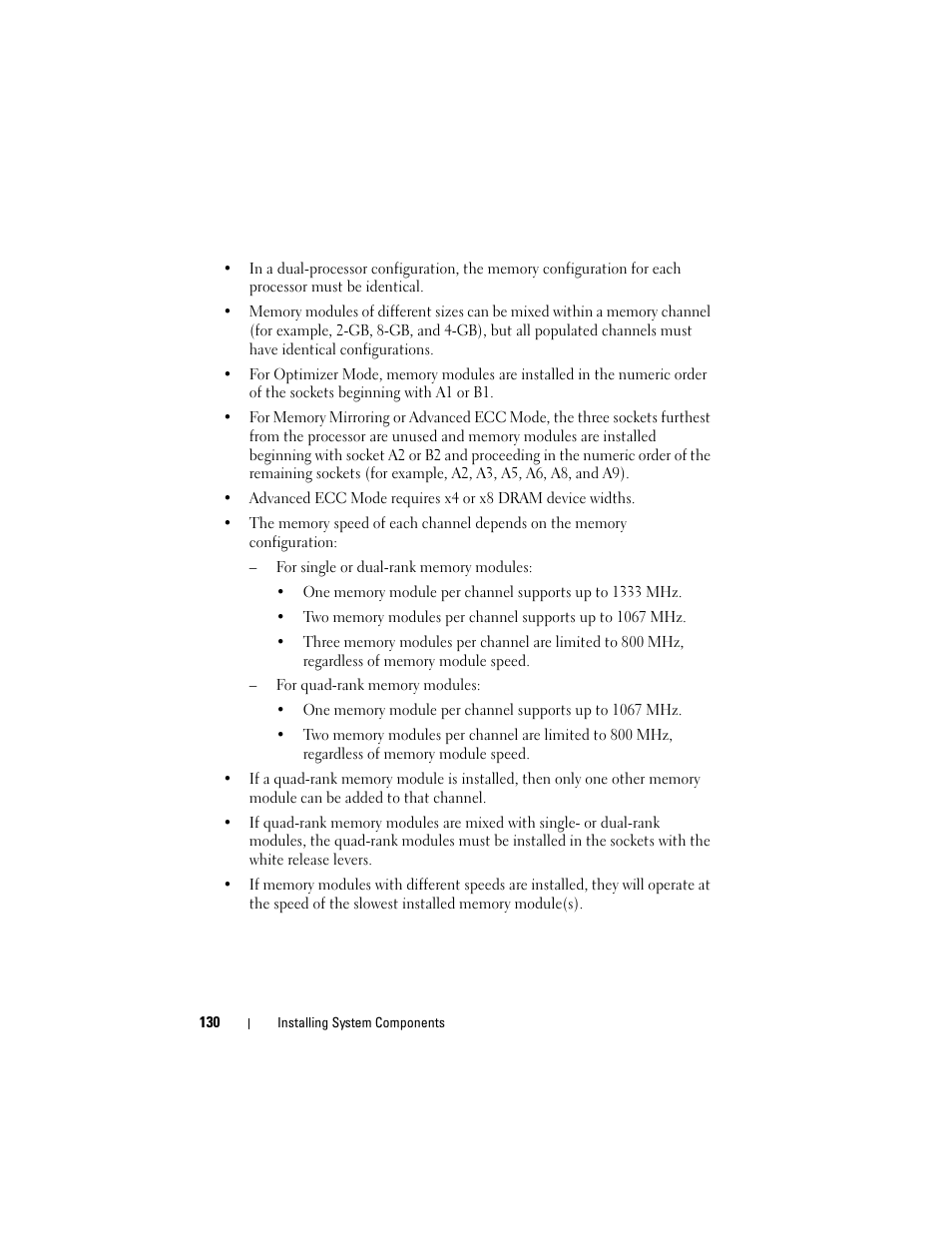 Dell POWEREDGE R710 User Manual | Page 130 / 208