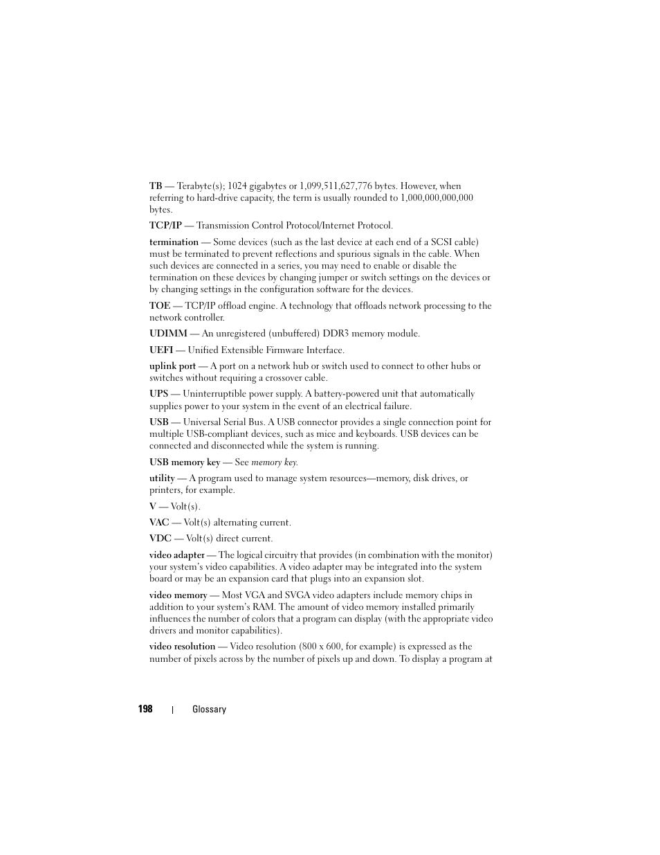 Dell POWEREDGE R710 User Manual | Page 198 / 208