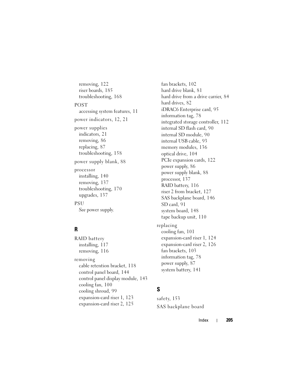 Dell POWEREDGE R710 User Manual | Page 205 / 208
