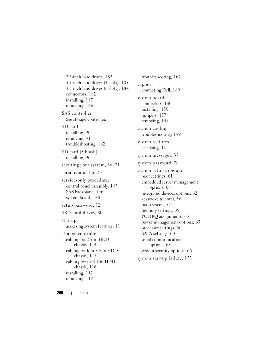Dell POWEREDGE R710 User Manual | Page 206 / 208