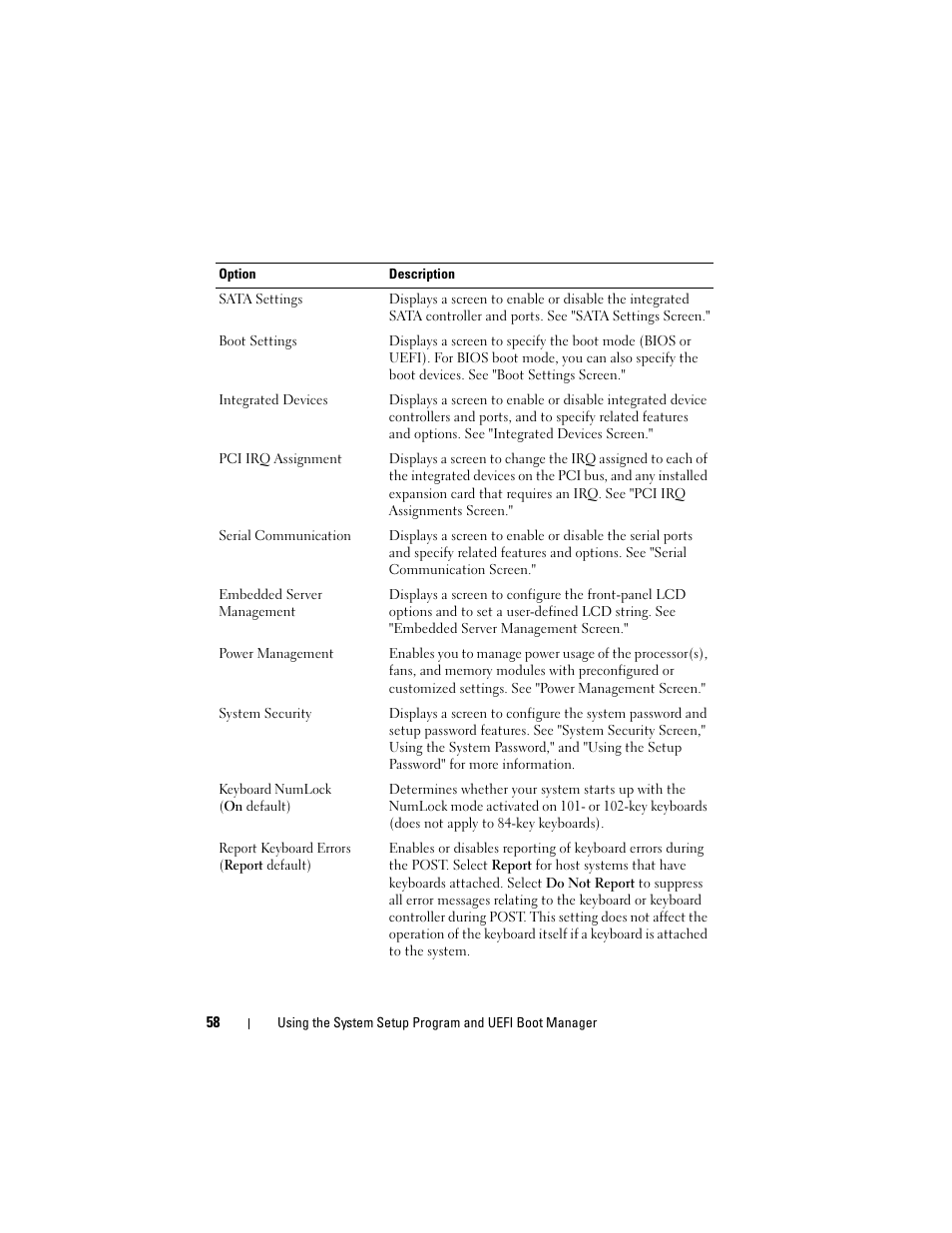 Dell POWEREDGE R710 User Manual | Page 58 / 208