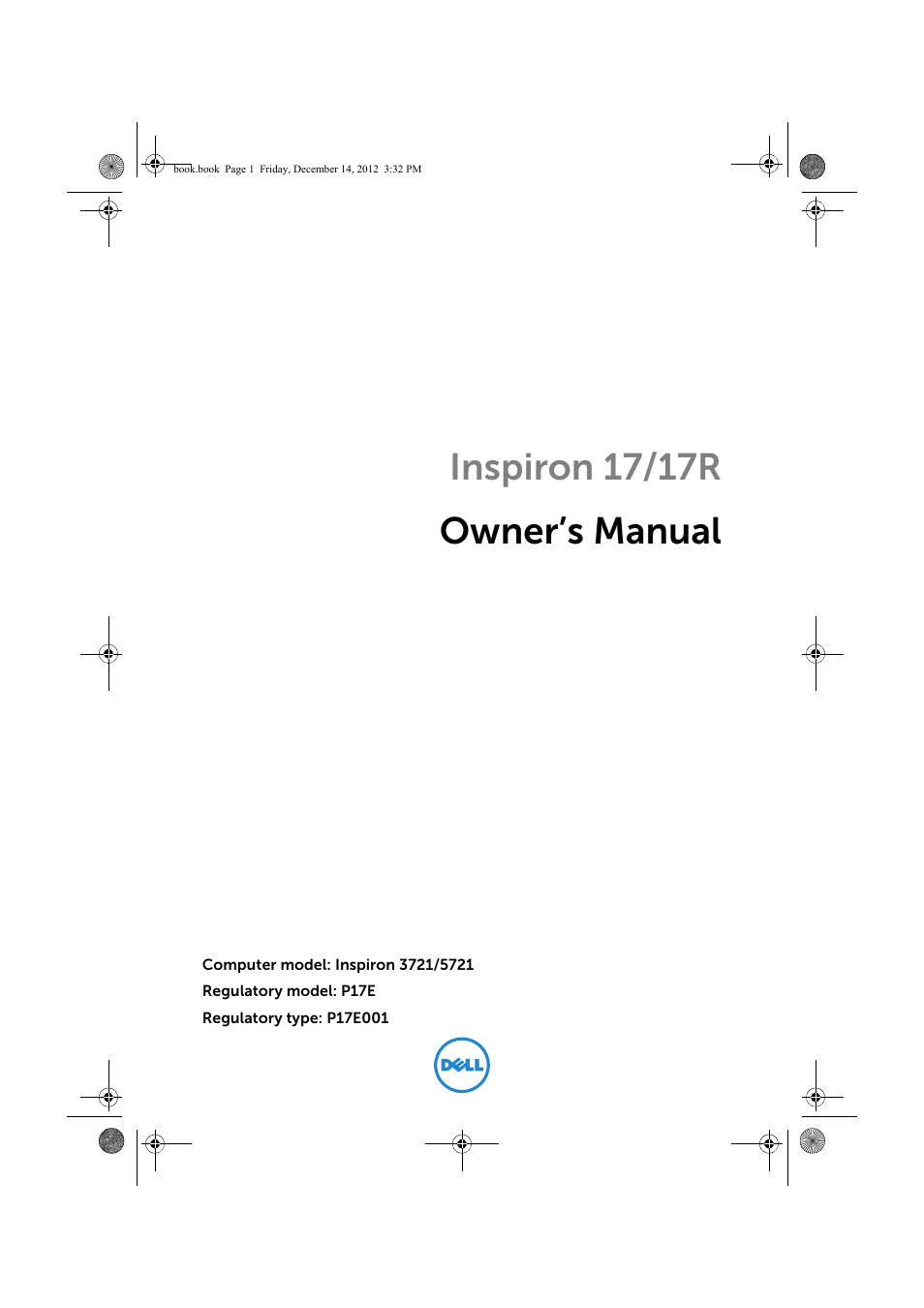 Dell Inspiron 17 (3721, Early 2013) User Manual | 76 pages