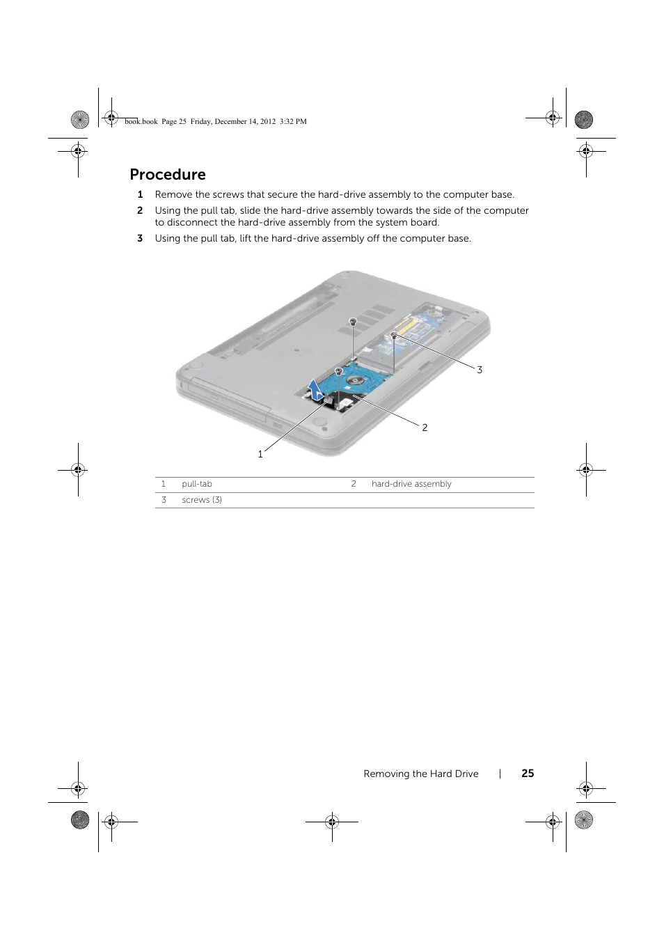 Procedure | Dell Inspiron 17 (3721, Early 2013) User Manual | Page 25 / 76