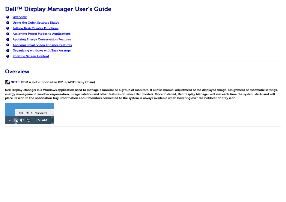 Dell U3014 Monitor User Manual | 11 pages