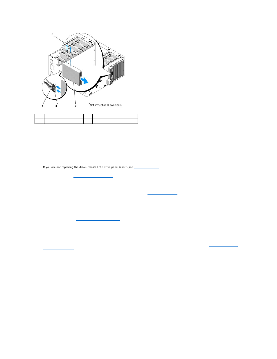 Replacing or adding a floppy drive | Dell Vostro 410 (Late 2008) User Manual | Page 18 / 62