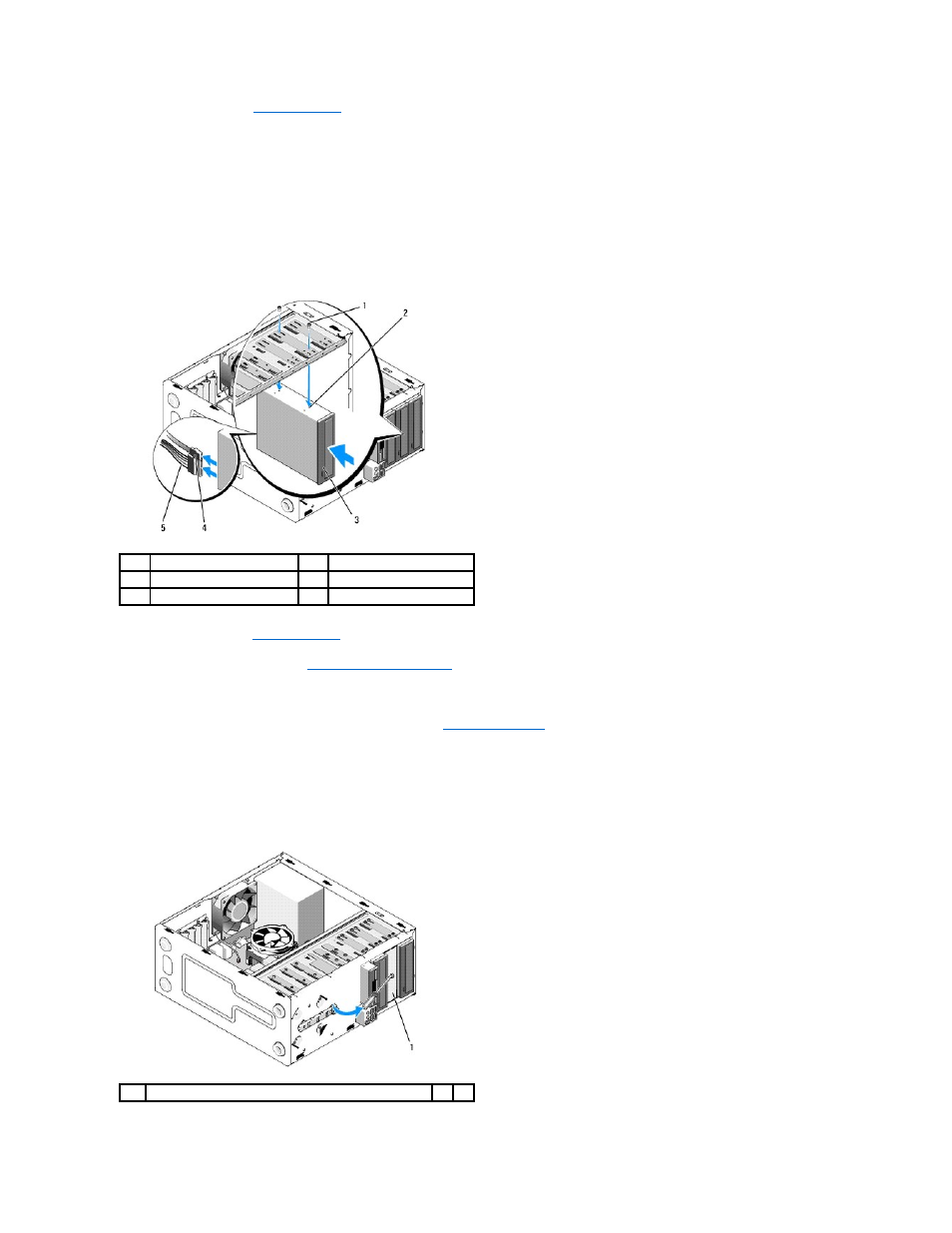 Removing the optical panel insert | Dell Vostro 410 (Late 2008) User Manual | Page 23 / 62