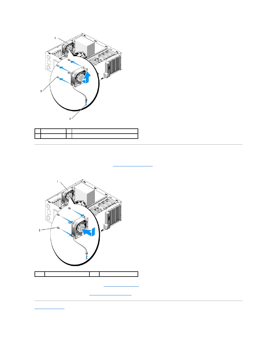Replacing the chassis fan | Dell Vostro 410 (Late 2008) User Manual | Page 27 / 62