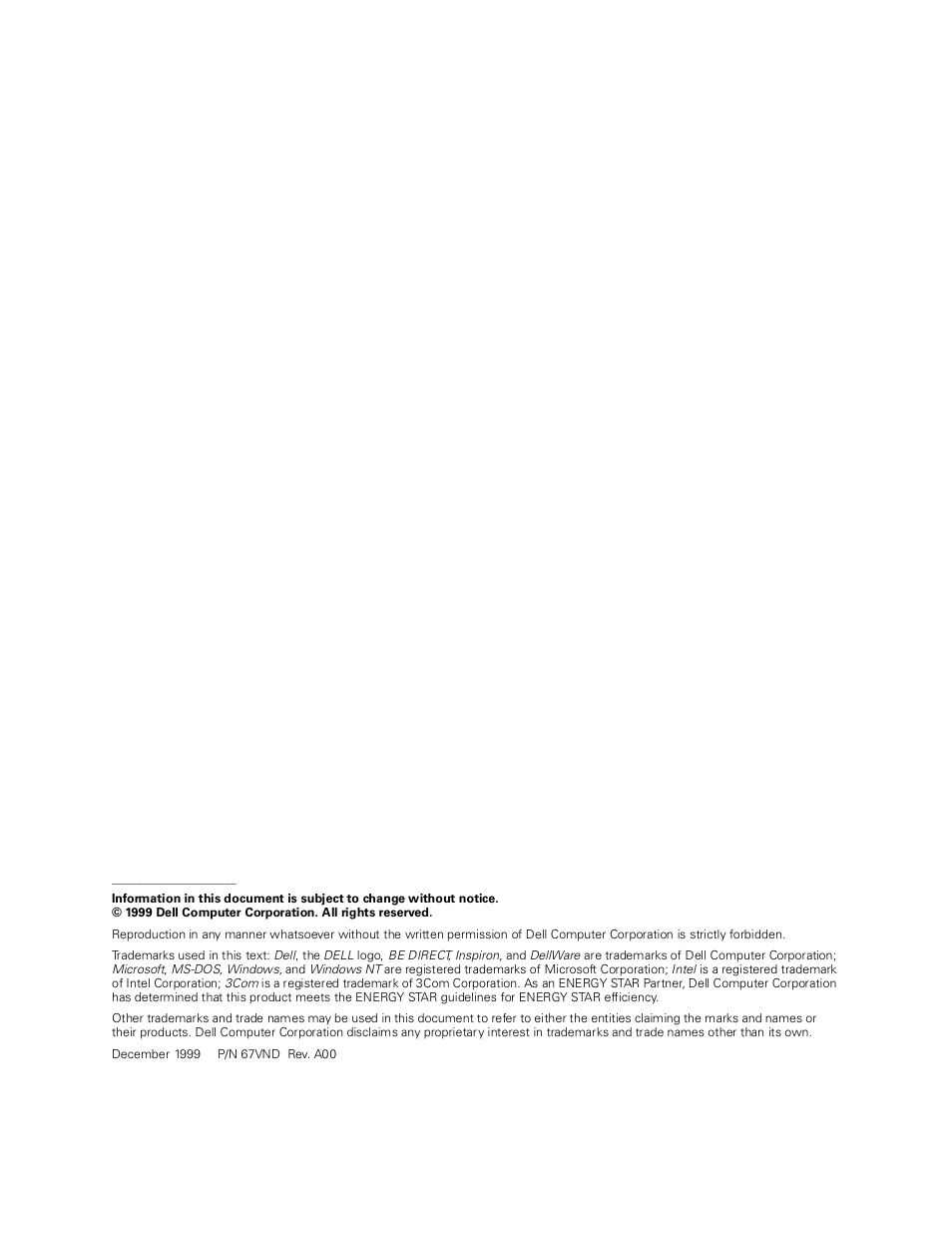 Dell Inspiron 2000 User Manual | Page 2 / 132