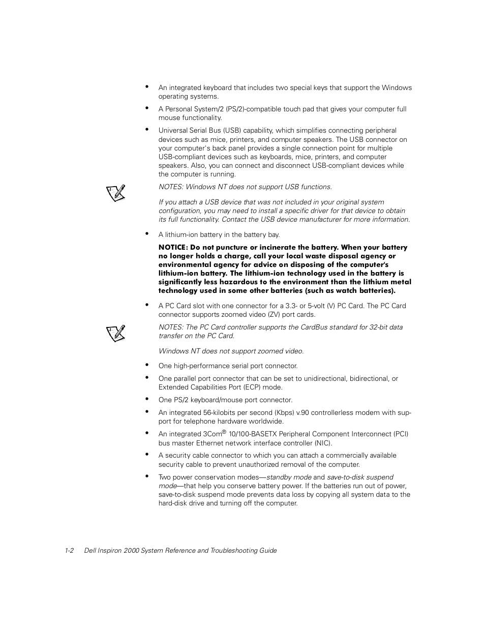 Dell Inspiron 2000 User Manual | Page 20 / 132