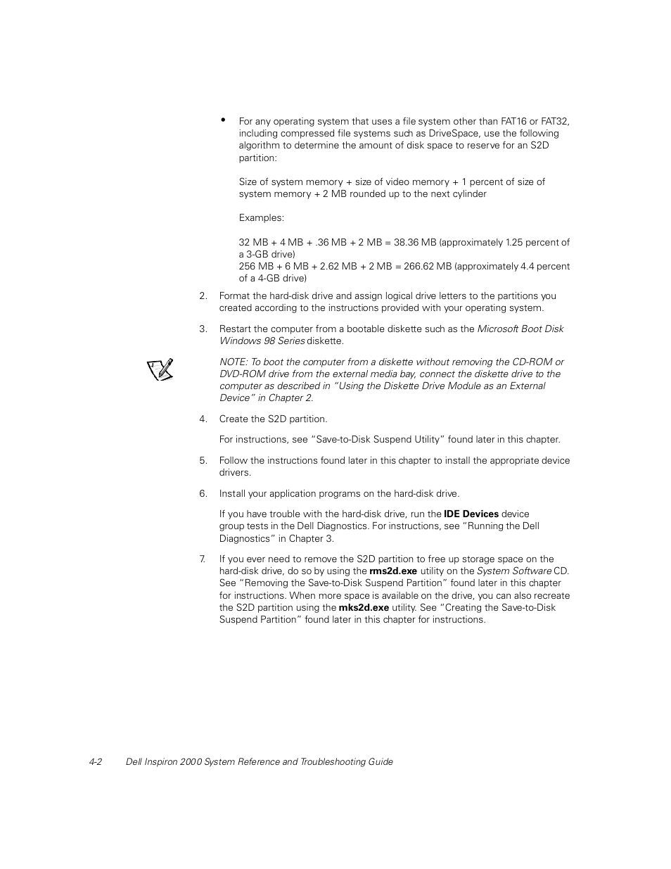 Dell Inspiron 2000 User Manual | Page 58 / 132